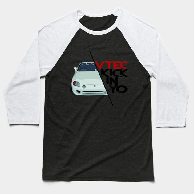 Honda CRX Del Sol Baseball T-Shirt by JDMzone